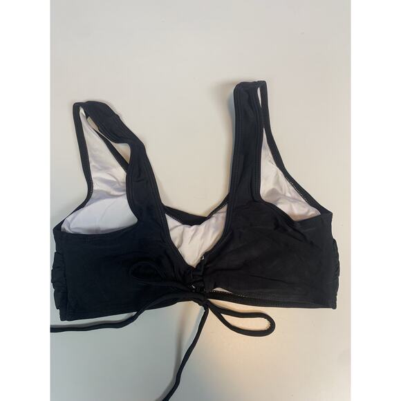 Womens Bikini Size Small Animal Print White Pink Black High Rise Tie Sides New - Picture 3 of 8